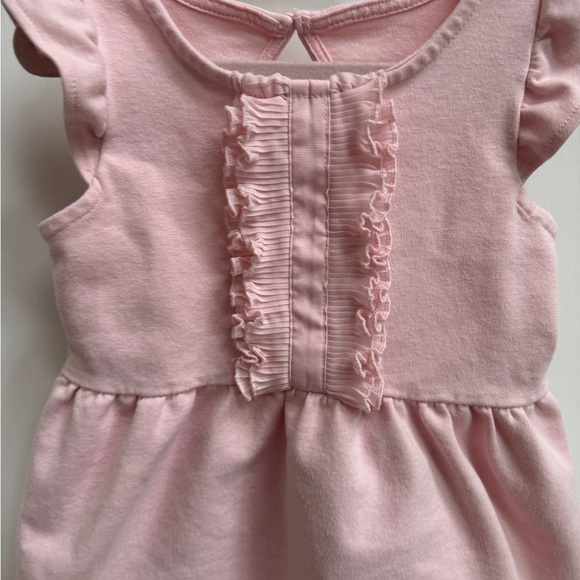 Janie & Jack 3T Girls Pink Formal Tank Top Ruffle Front Dress - Picture 2 of 6